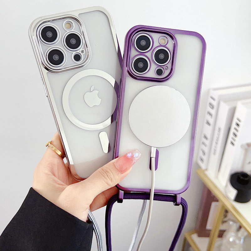 Magnetic Crossbody Phone Case — iPhone 15/16/17, Shockproof