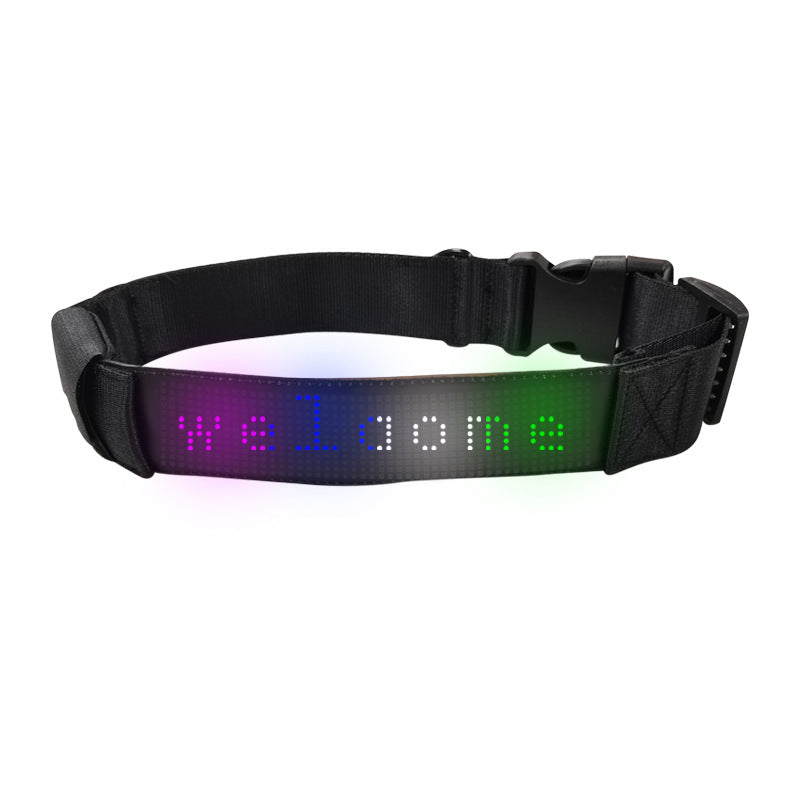 LED Smart Display Dog Collar – Customisable & Rechargeable
