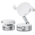 Suction cup type vacuum phone holder with magnetic suction chuck