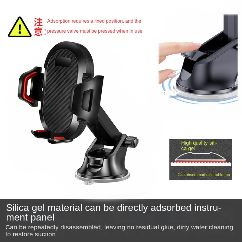 Telescopic Car Phone Mount — Air Vent, Auto-Lock