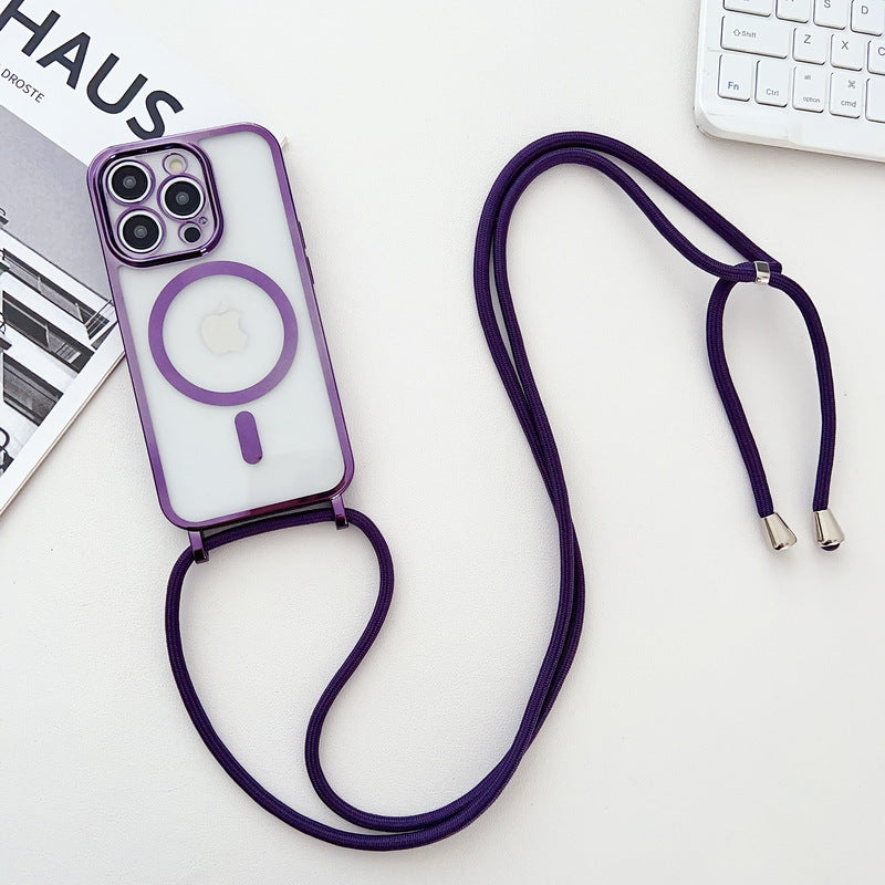 Magnetic Crossbody Phone Case — iPhone 15/16/17, Shockproof