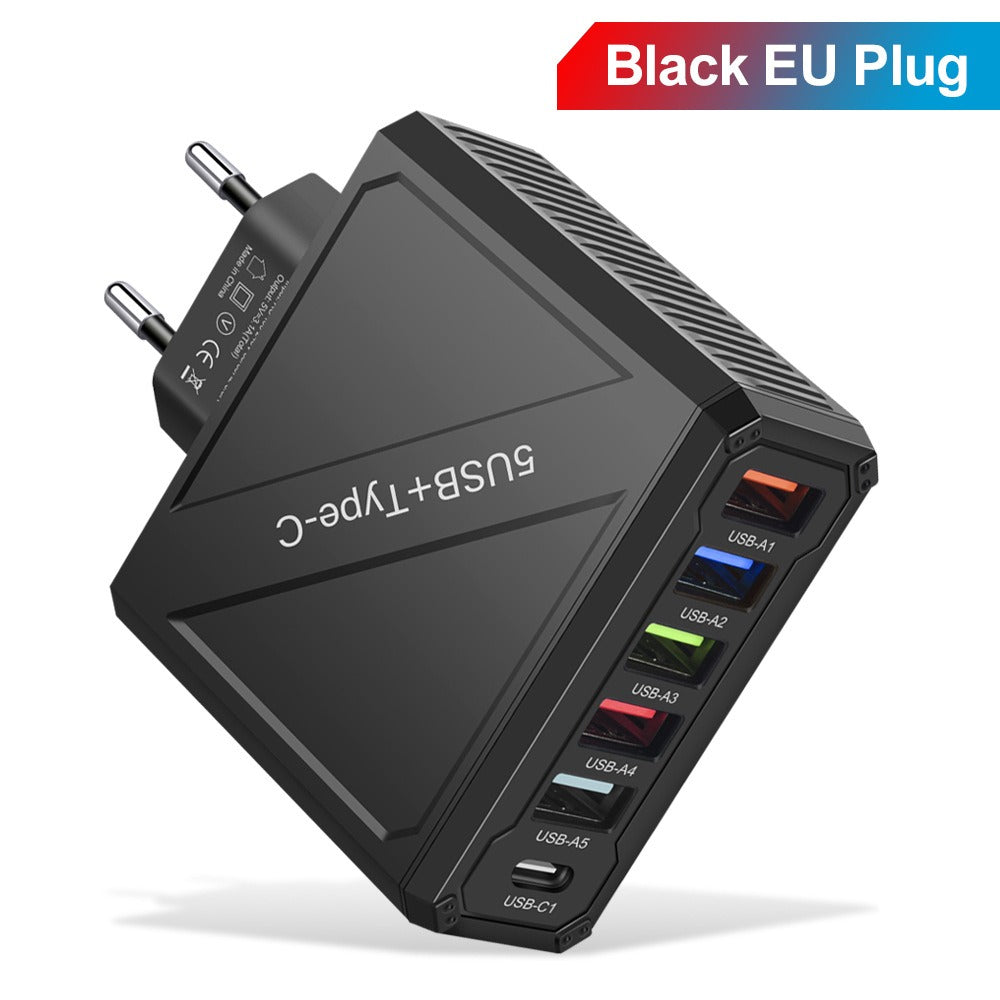 5USB Charger mobile phone charger charging head