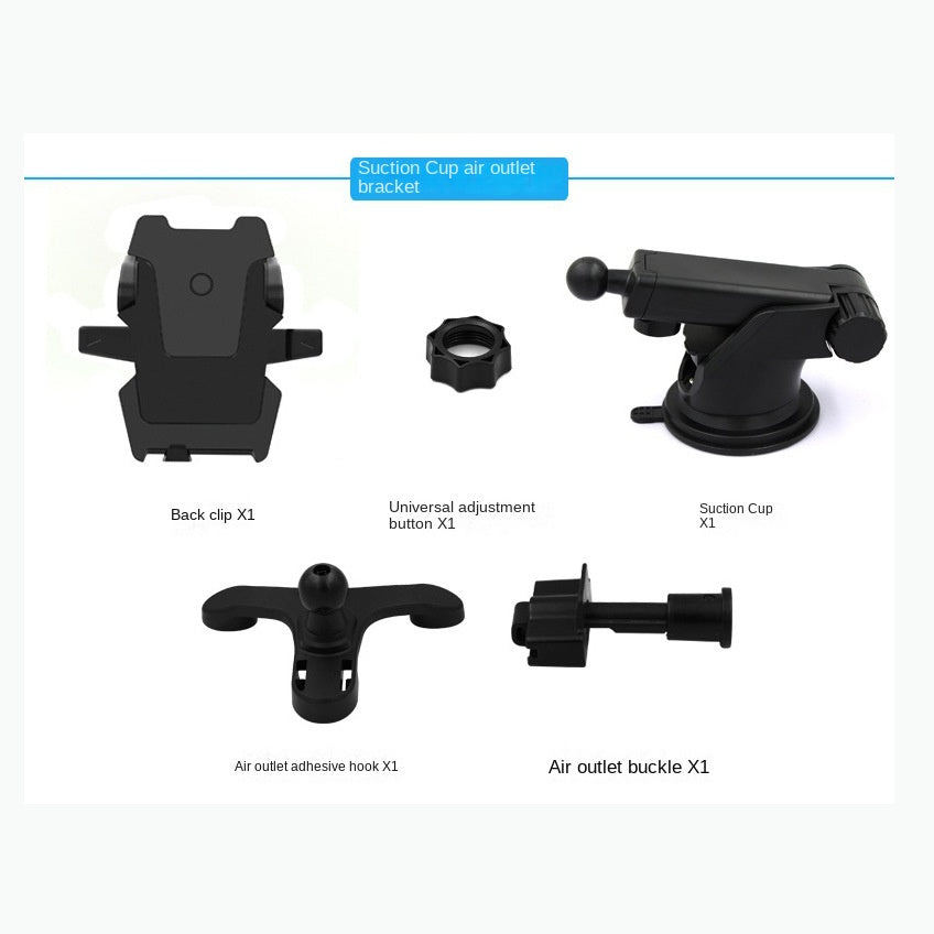 Telescopic Car Phone Mount — Air Vent, Auto-Lock